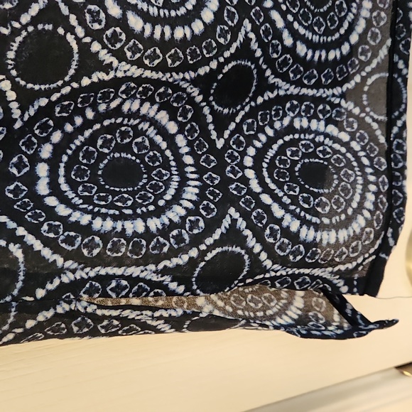 MK Navy & White Beaded Sheer tunic - Picture 8 of 8